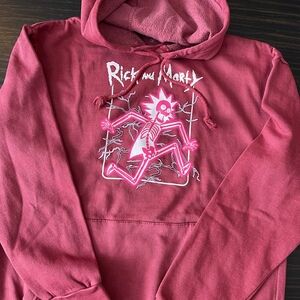 ADULT SWIM Men’s Rick & Morty Pull Over Hoodie Size M